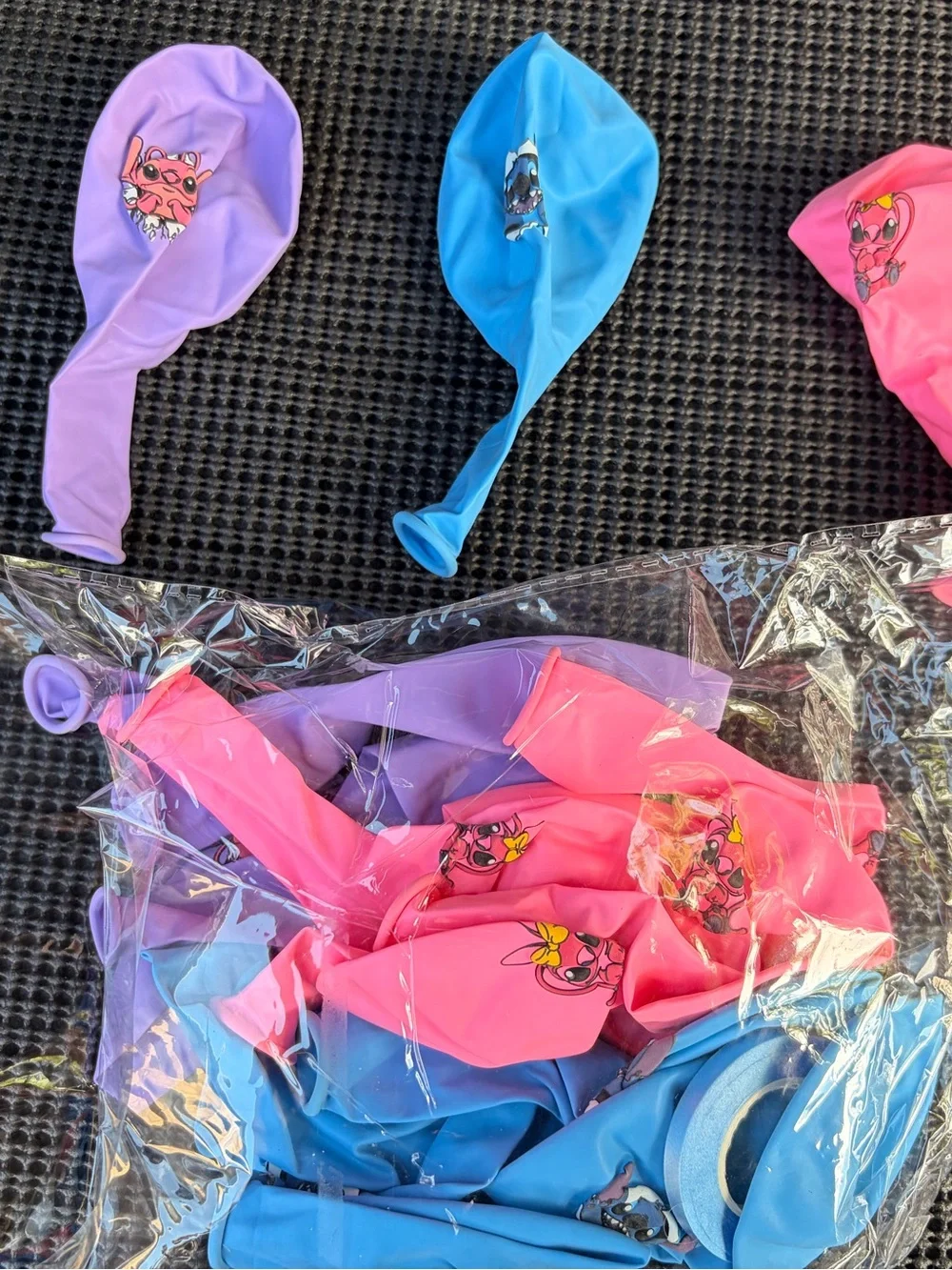 Disney Pink & Blue Stitch and Angel Birthday Party Pack